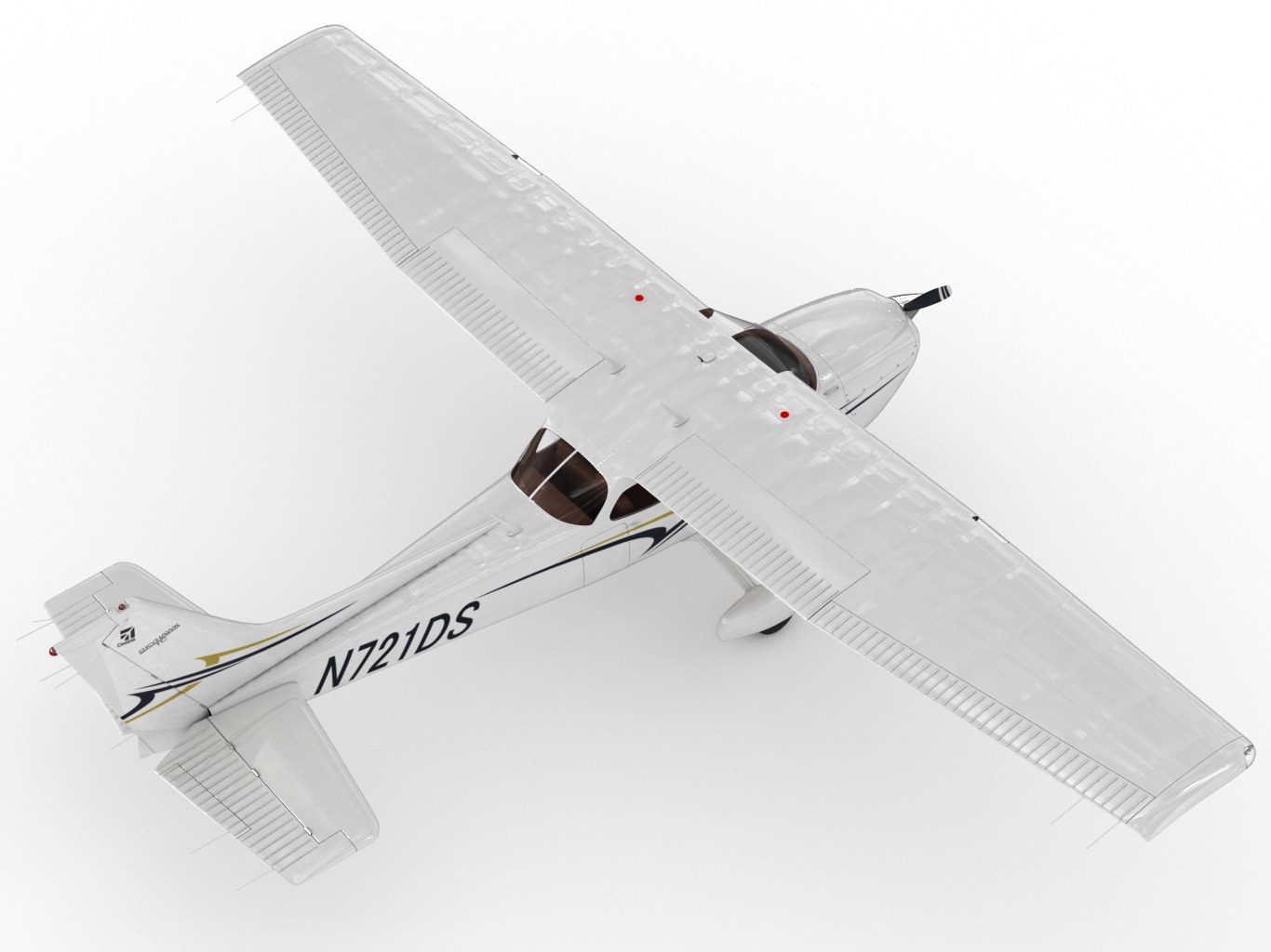 Cessna 172 Skyhawk 3D model_4