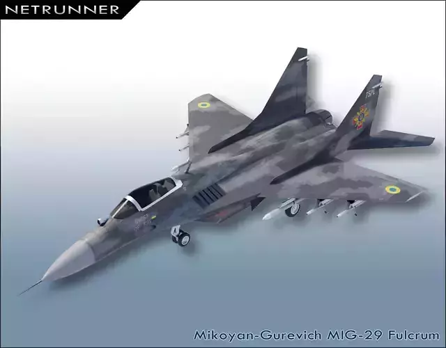 MIG-29 Fulcrum Ghost of Kyiv Low-poly 3D model