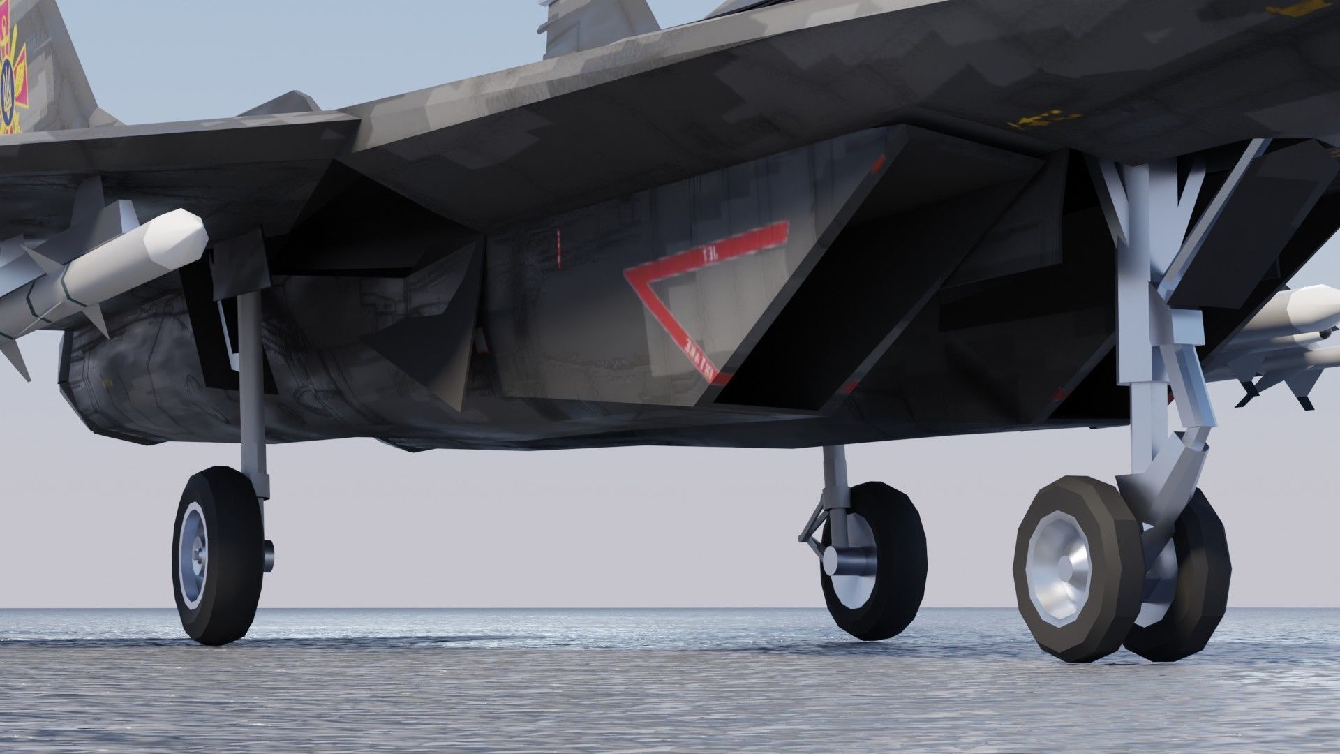 MIG-29 Fulcrum Ghost of Kyiv Low-poly 3D model_11