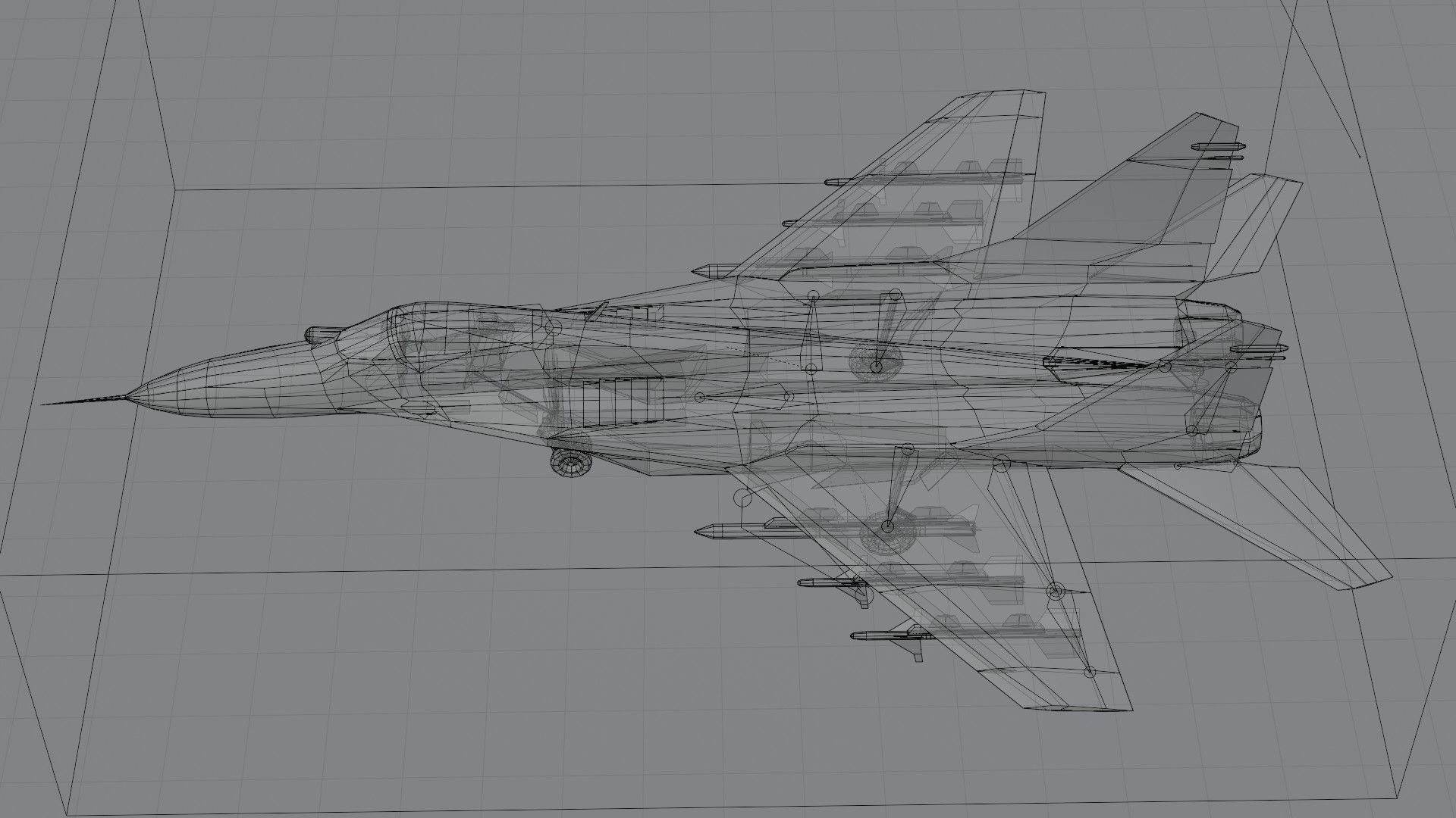 MIG-29 Fulcrum Ghost of Kyiv Low-poly 3D model_4