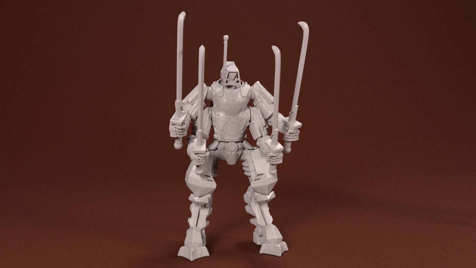 28mm Infantry Support Mech Kit - Praetorian 3D print model_1