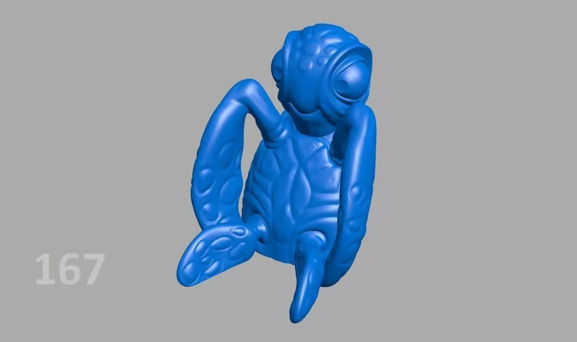 P167-Turtle toy turtle 3D print model_0