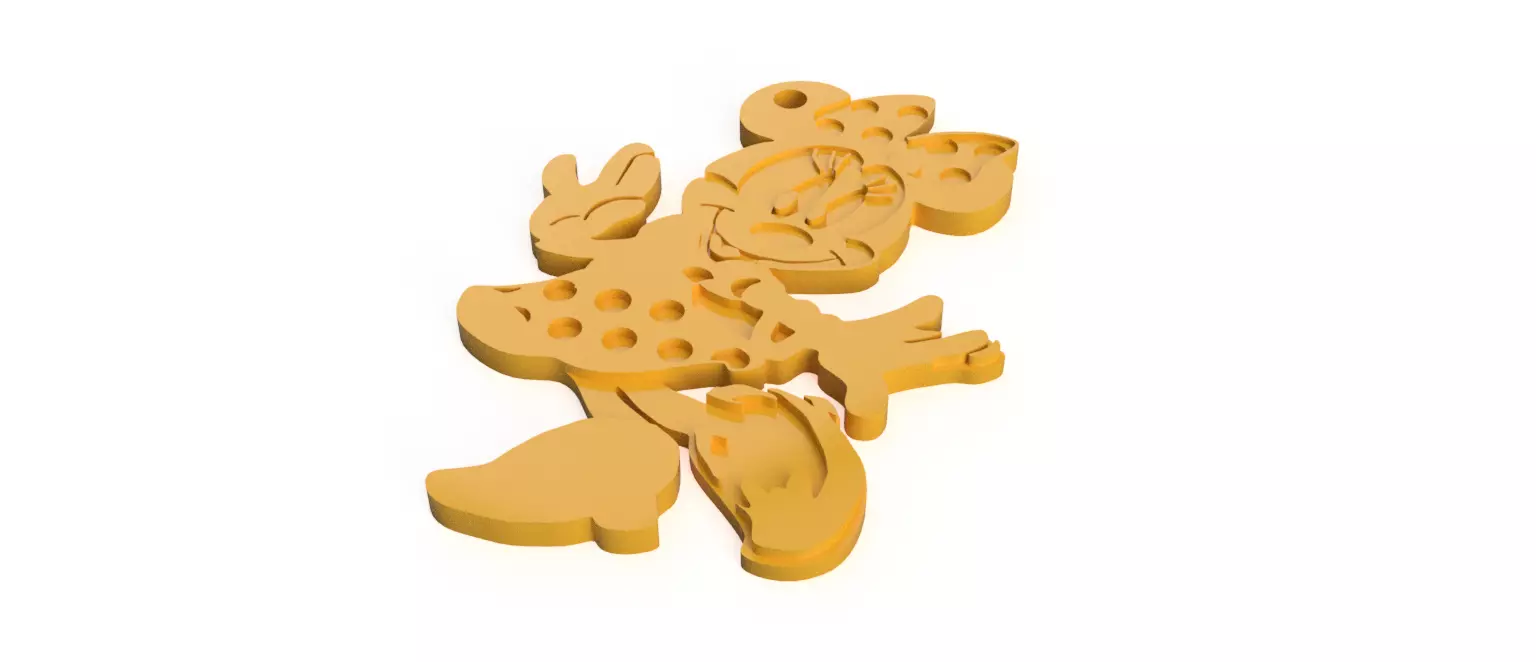Llavero Minnie 3D print model