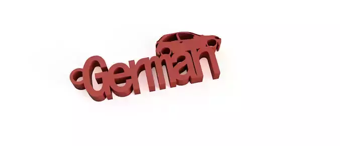 Llavero German  3D print model