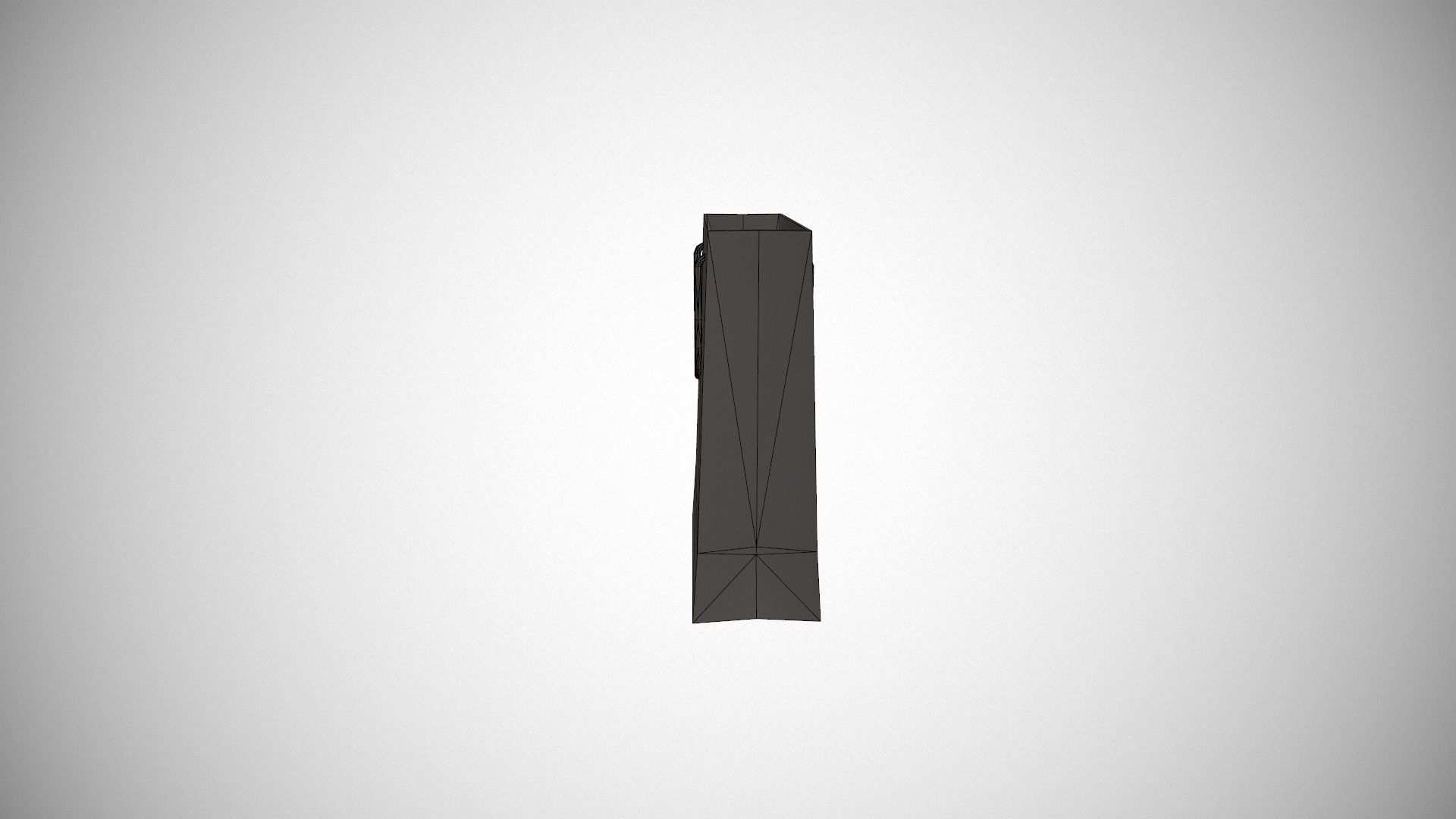 Red Gift Bag Low-poly 3D model_14