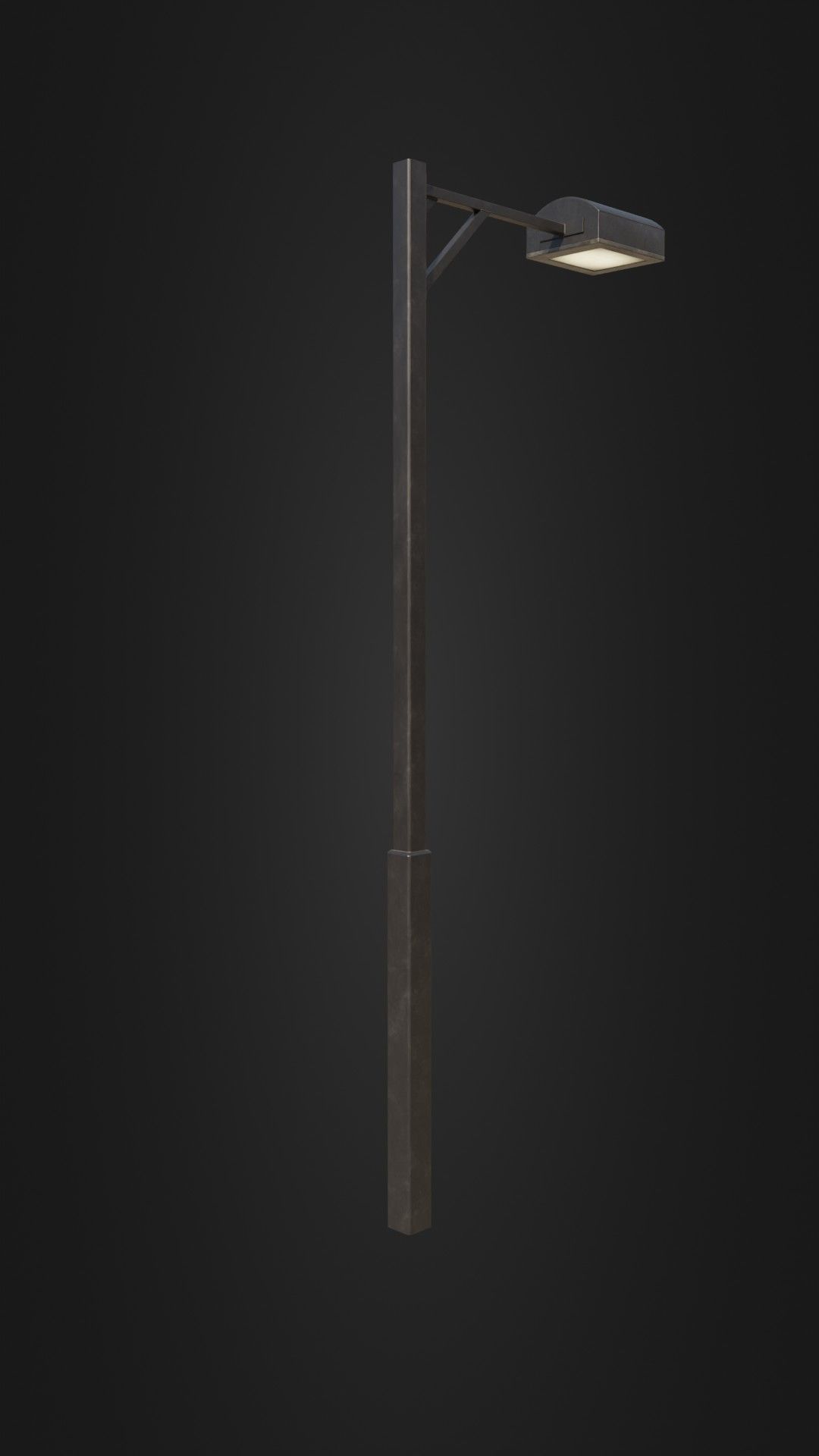 Old Japanese Street Light 07 Low-poly 3D model_16
