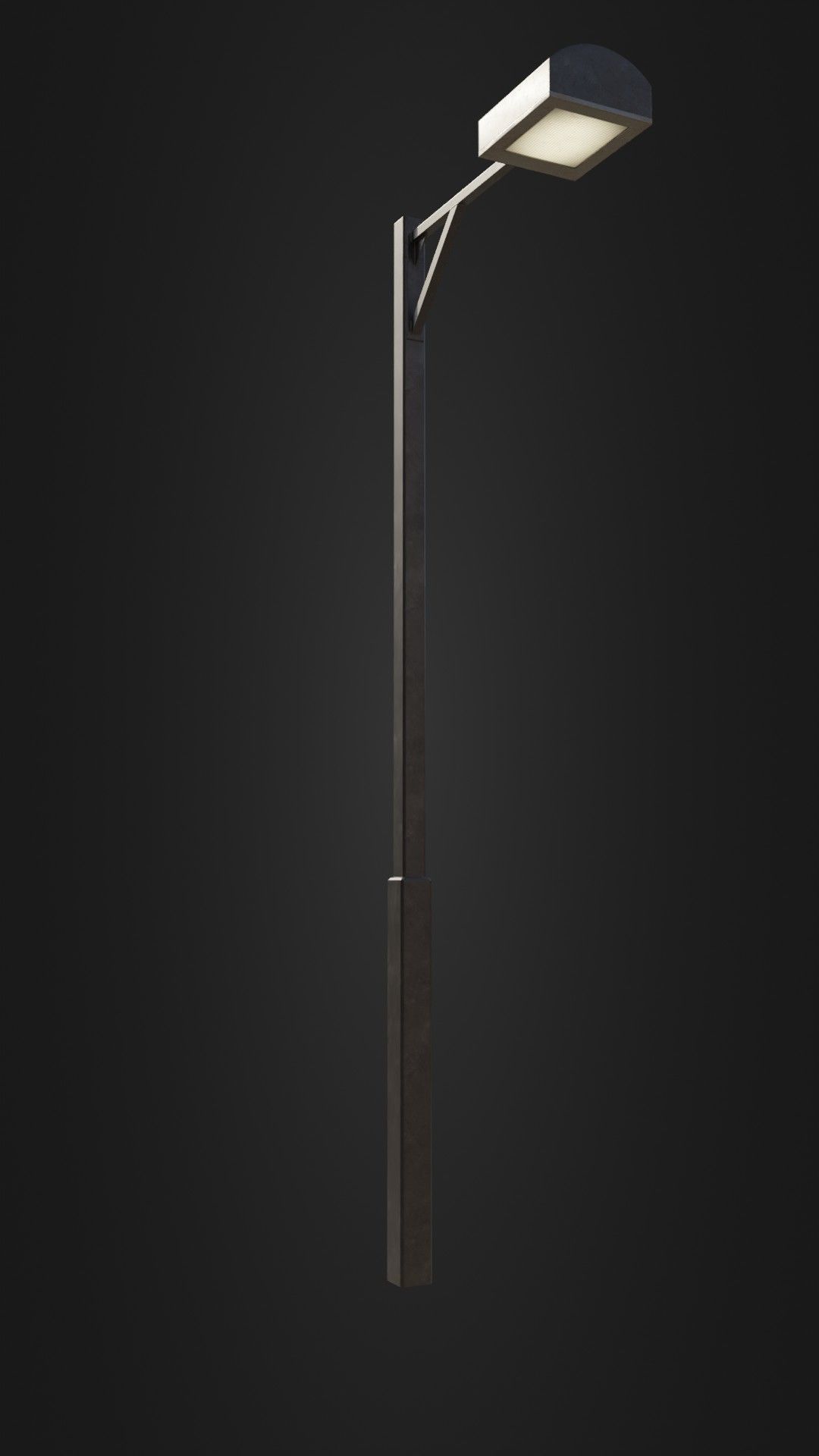 Old Japanese Street Light 07 Low-poly 3D model_4