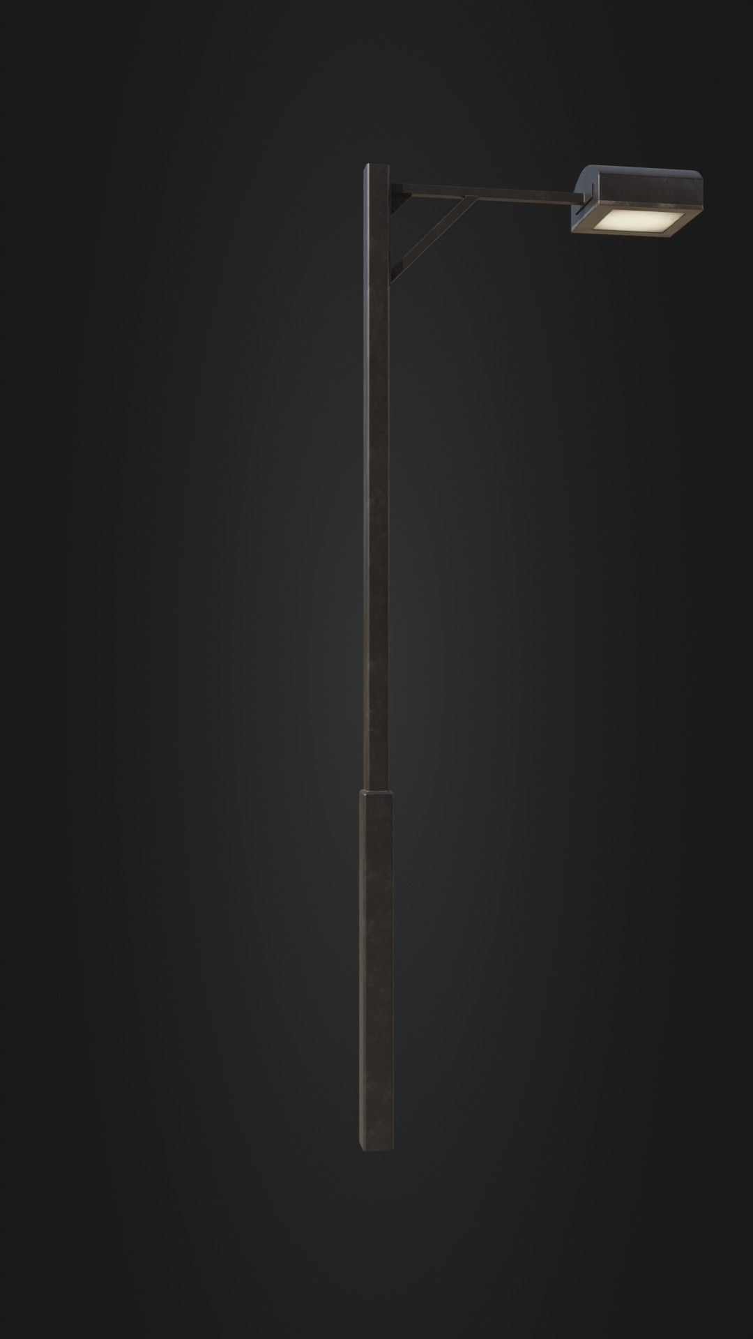 Old Japanese Street Light 07 Low-poly 3D model_12