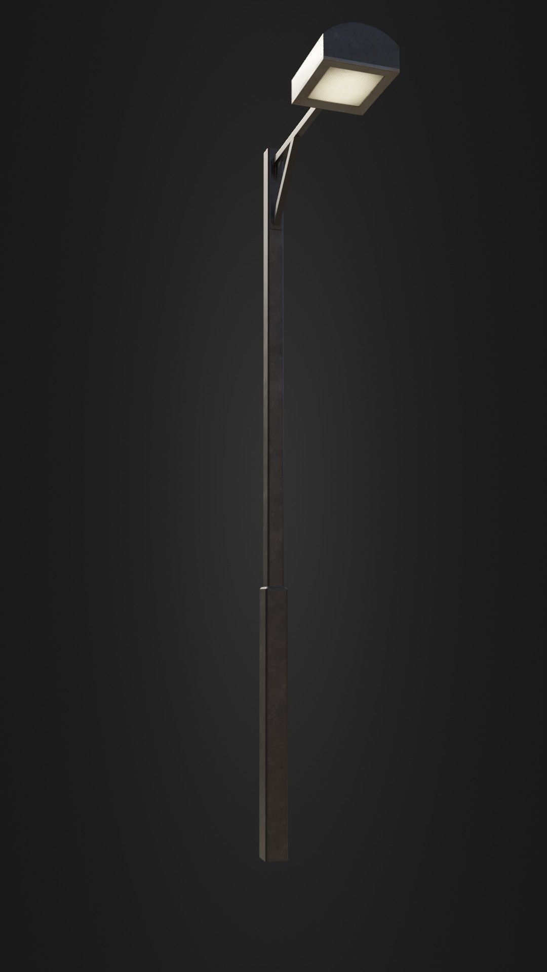 Old Japanese Street Light 07 Low-poly 3D model_3