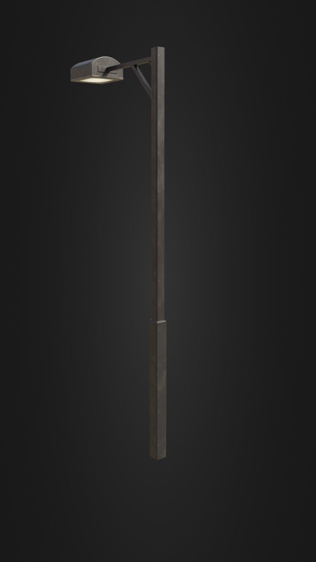 Old Japanese Street Light 07 Low-poly 3D model_25