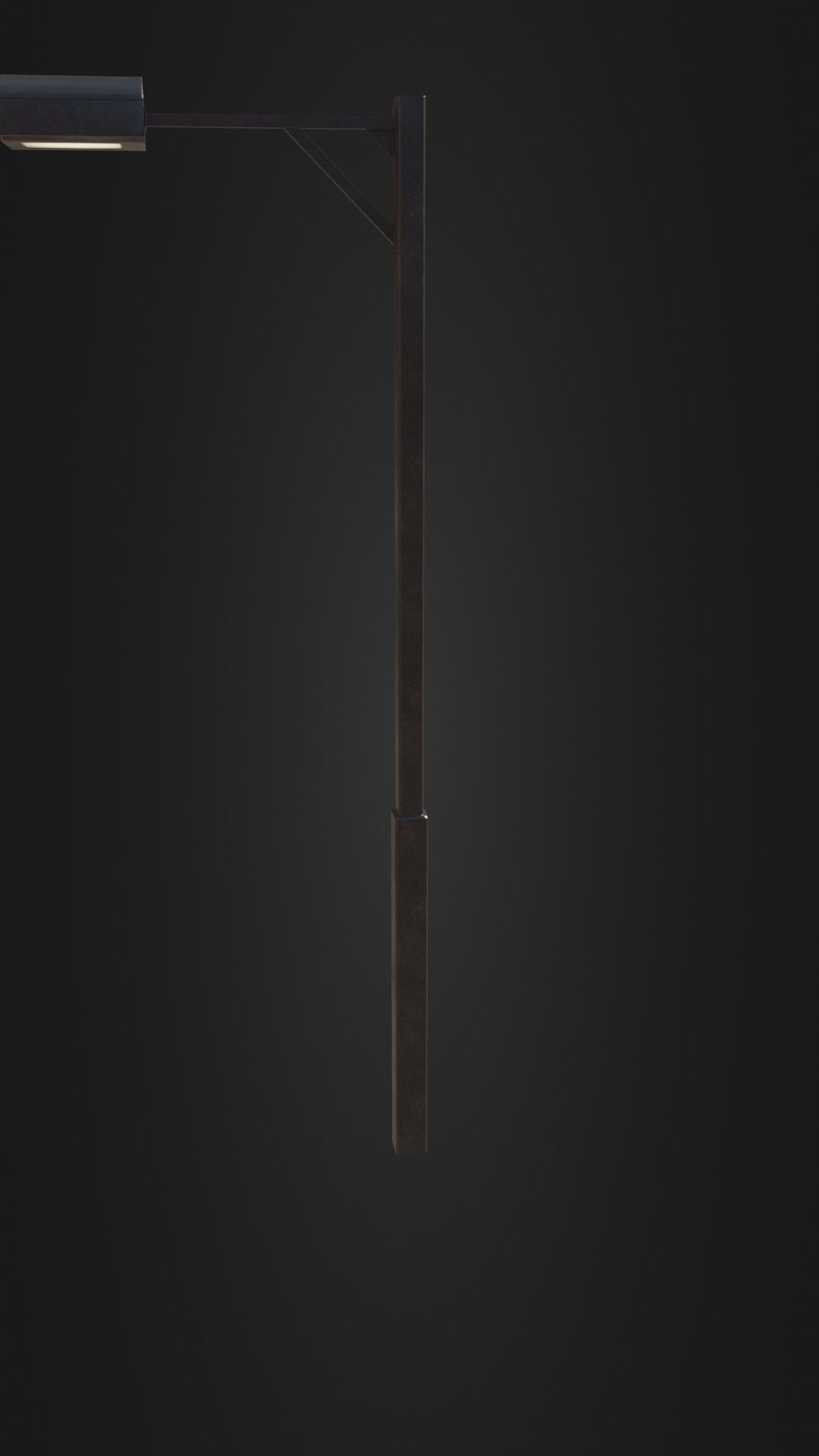 Old Japanese Street Light 07 Low-poly 3D model_32