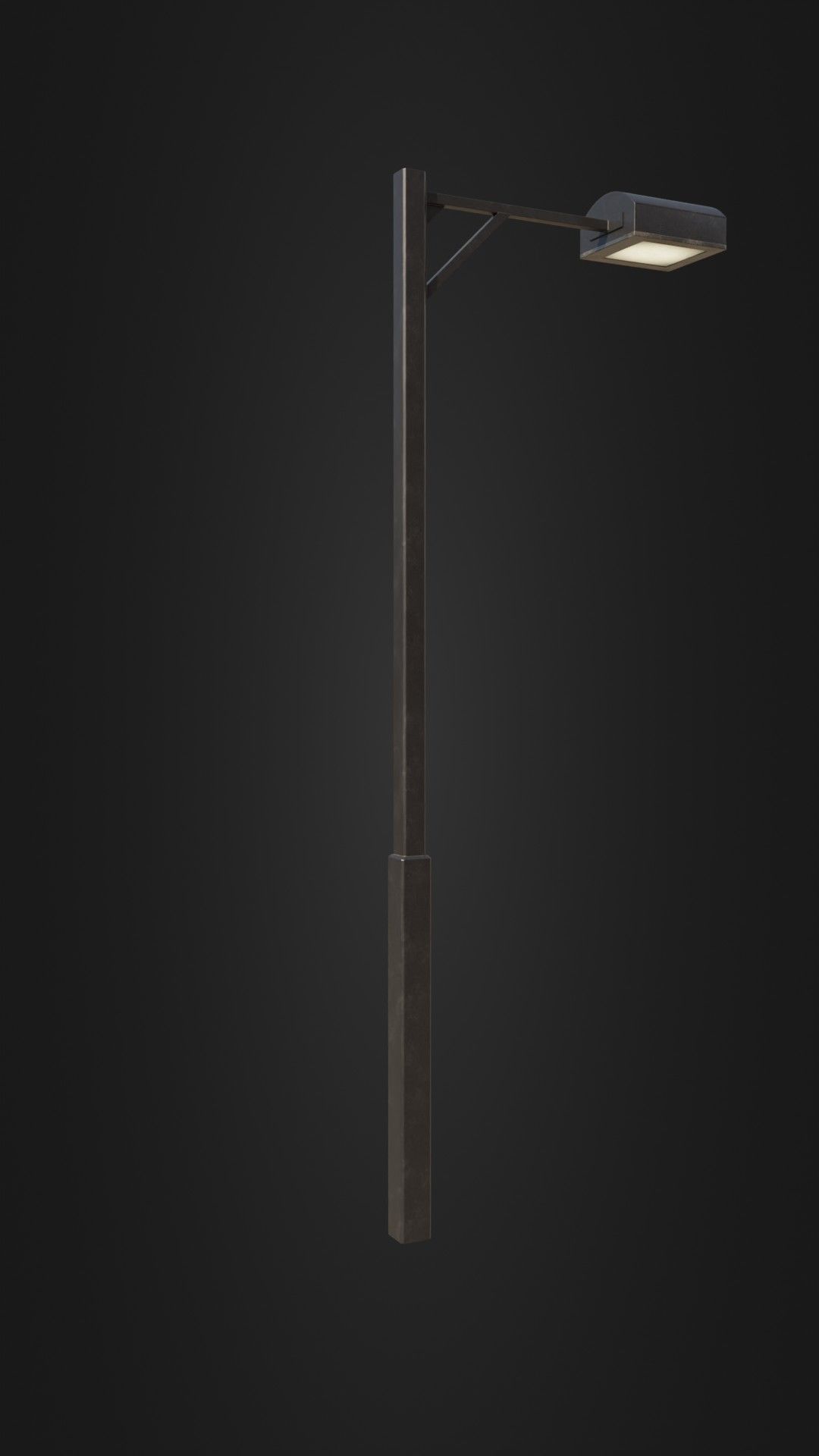 Old Japanese Street Light 07 Low-poly 3D model_14