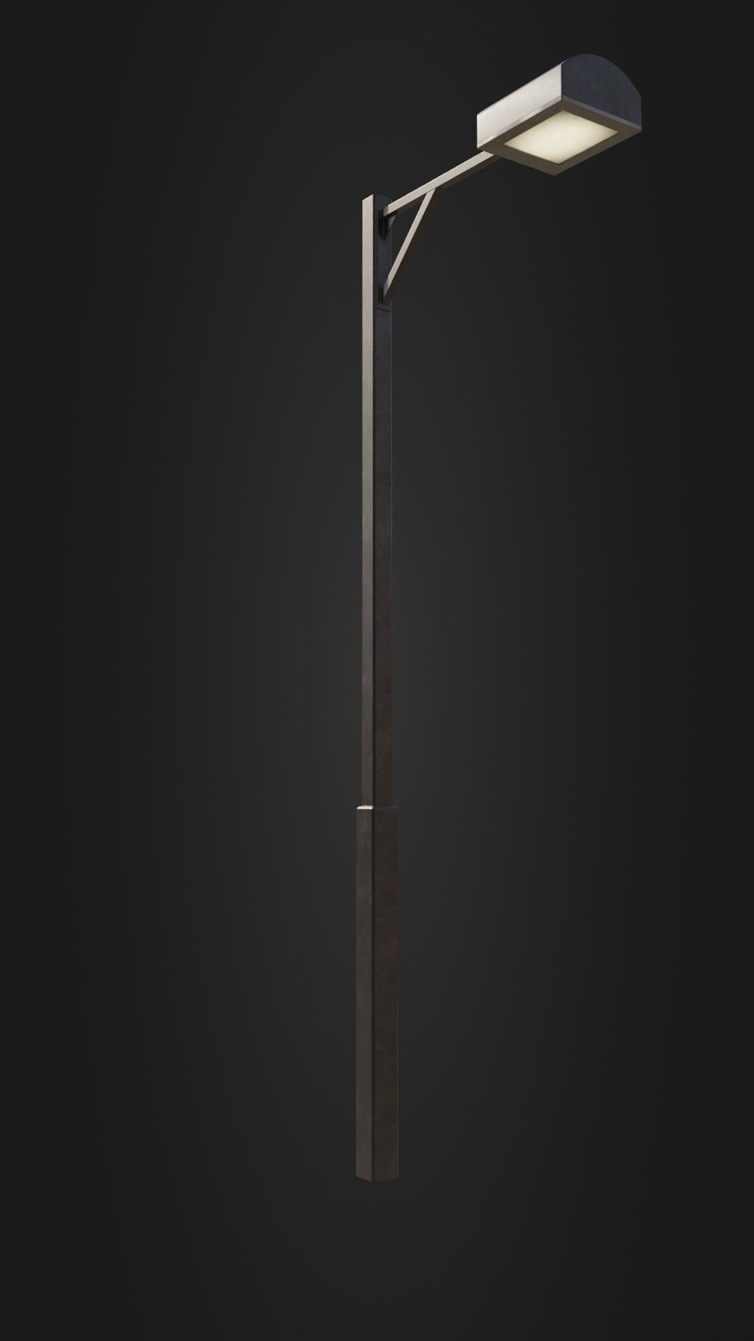 Old Japanese Street Light 07 Low-poly 3D model_5