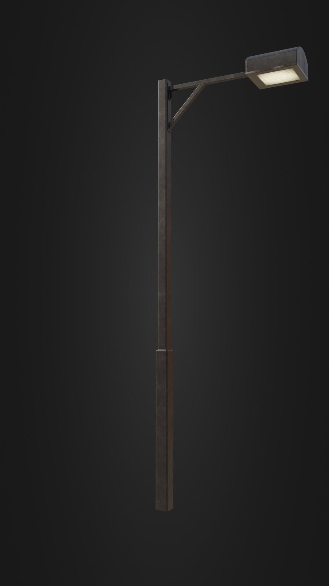 Old Japanese Street Light 07 Low-poly 3D model_8