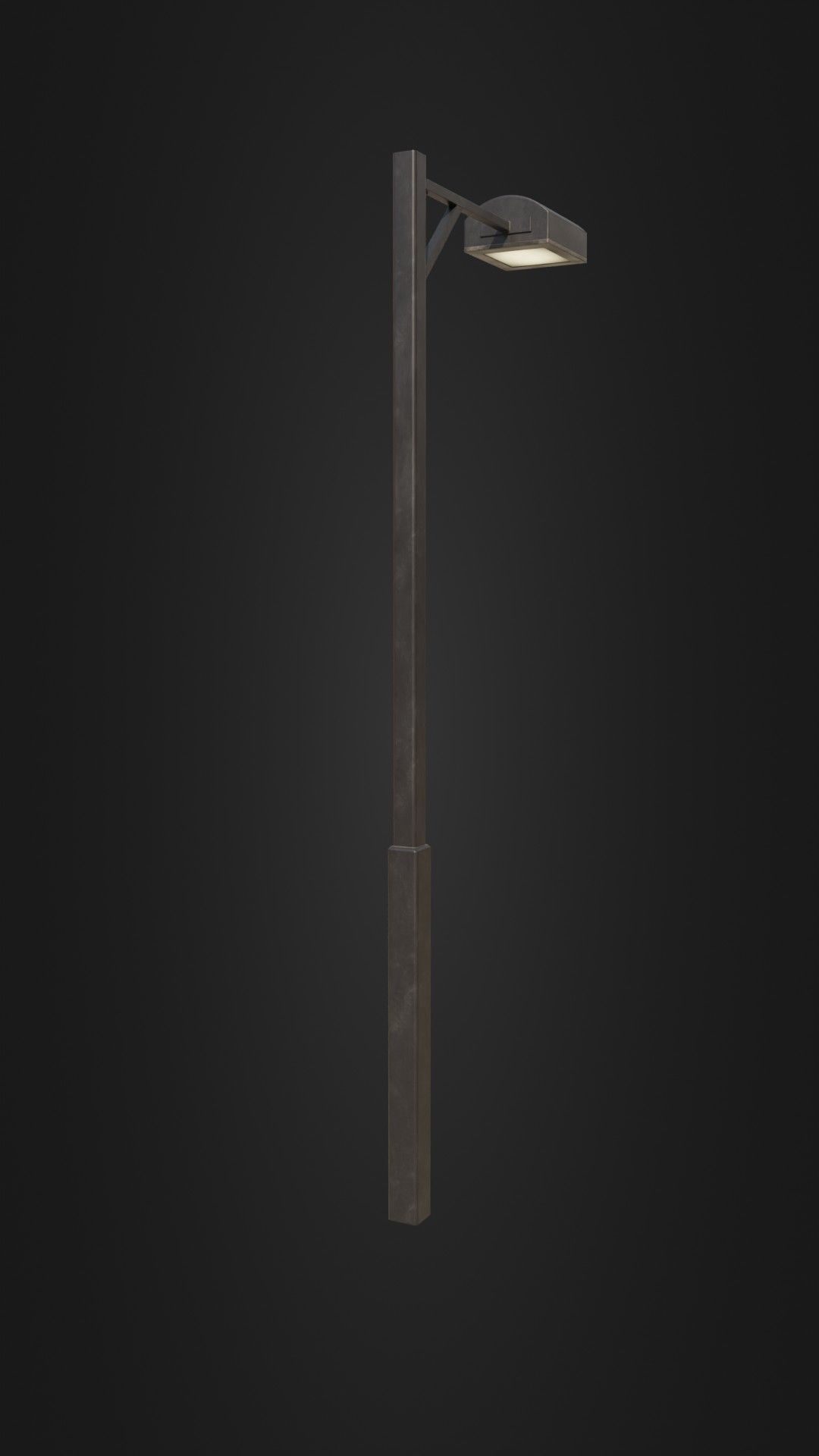 Old Japanese Street Light 07 Low-poly 3D model_18