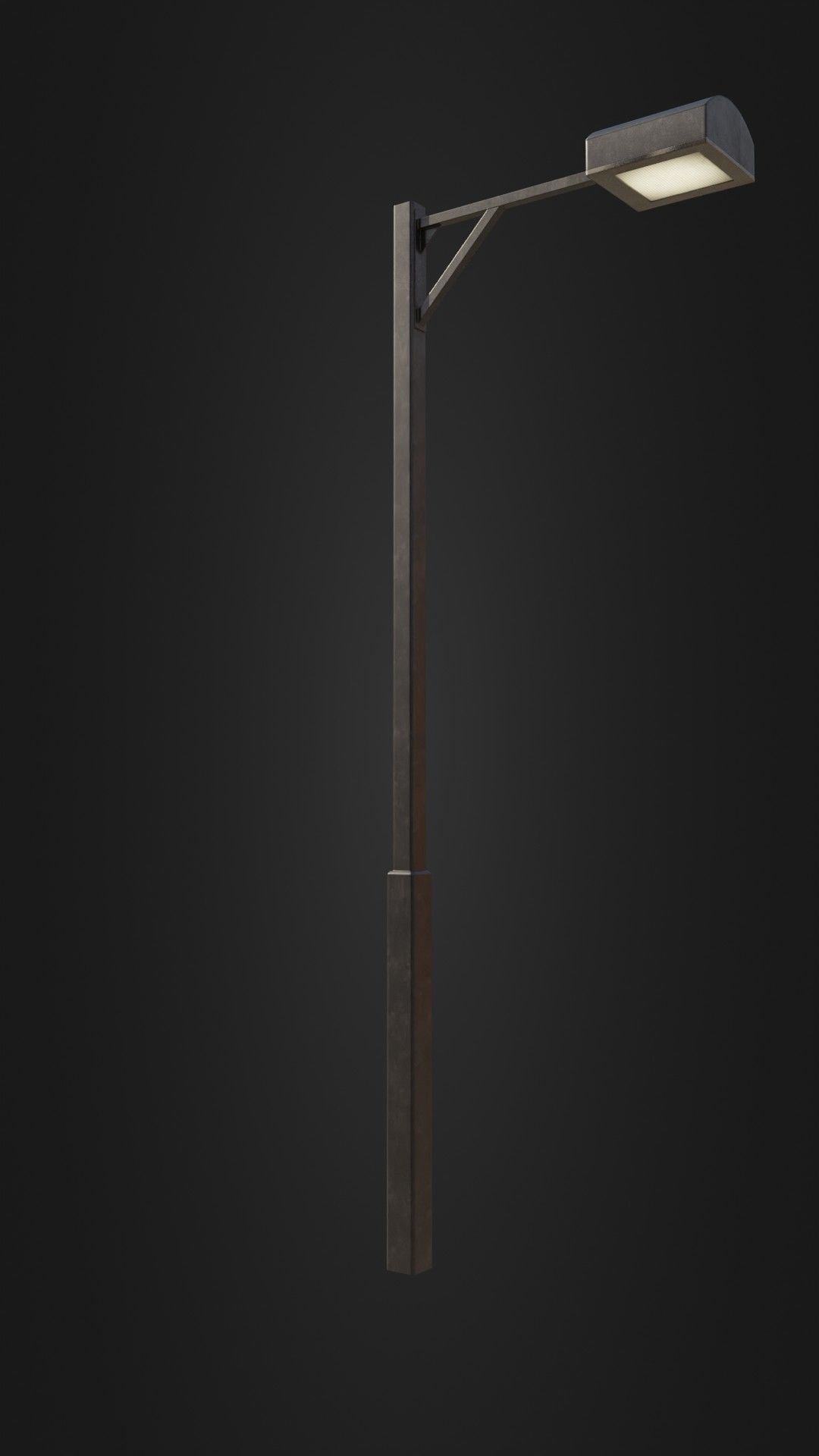 Old Japanese Street Light 07 Low-poly 3D model_7