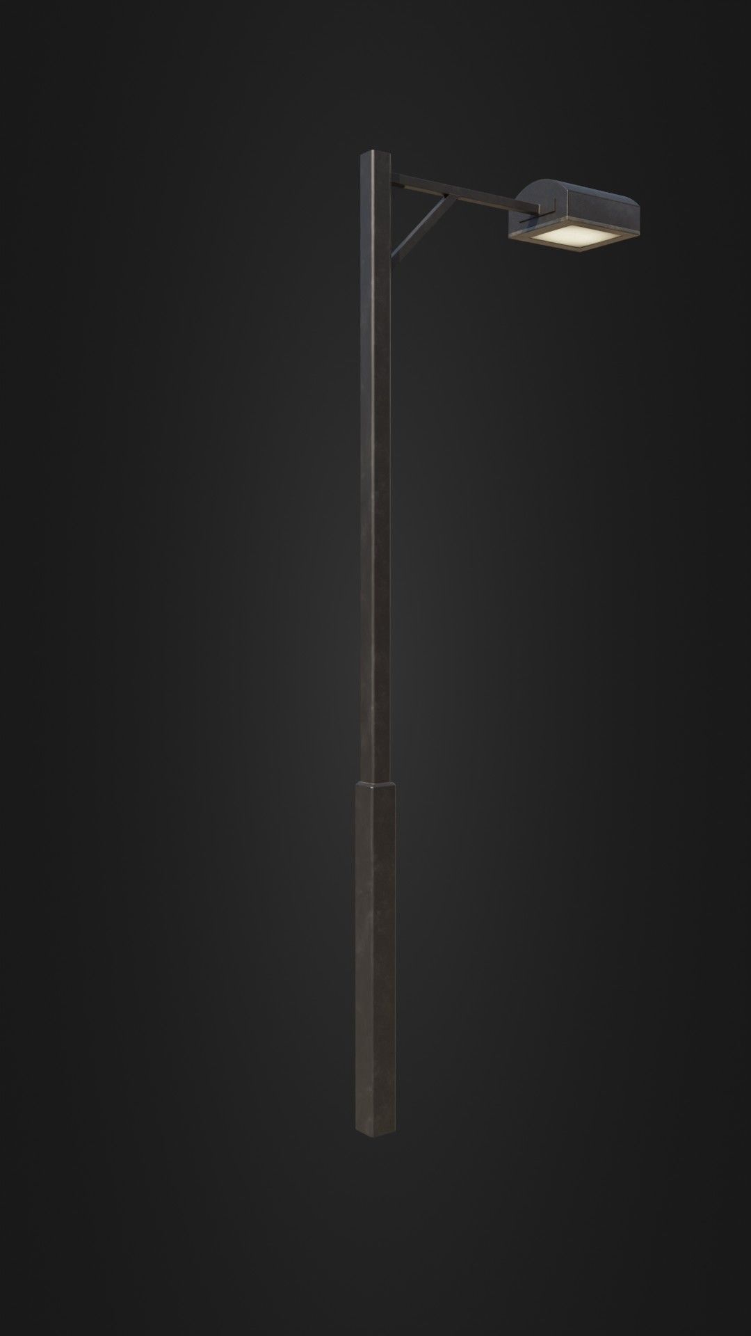 Old Japanese Street Light 07 Low-poly 3D model_15