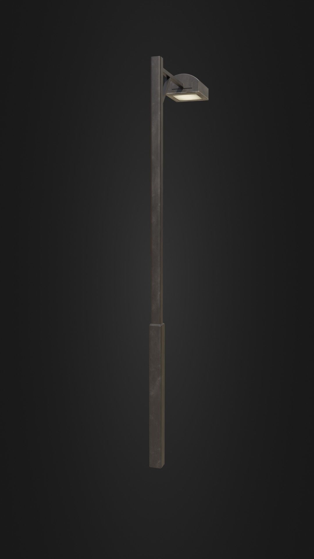 Old Japanese Street Light 07 Low-poly 3D model_19