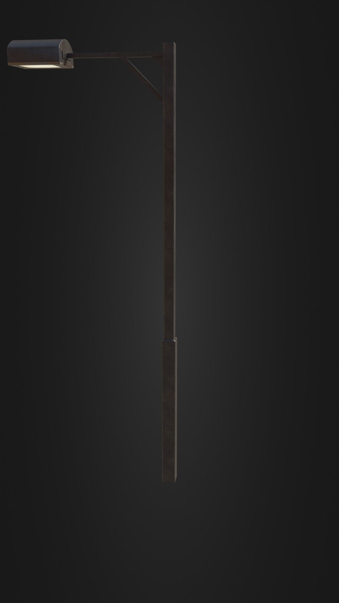 Old Japanese Street Light 07 Low-poly 3D model_30