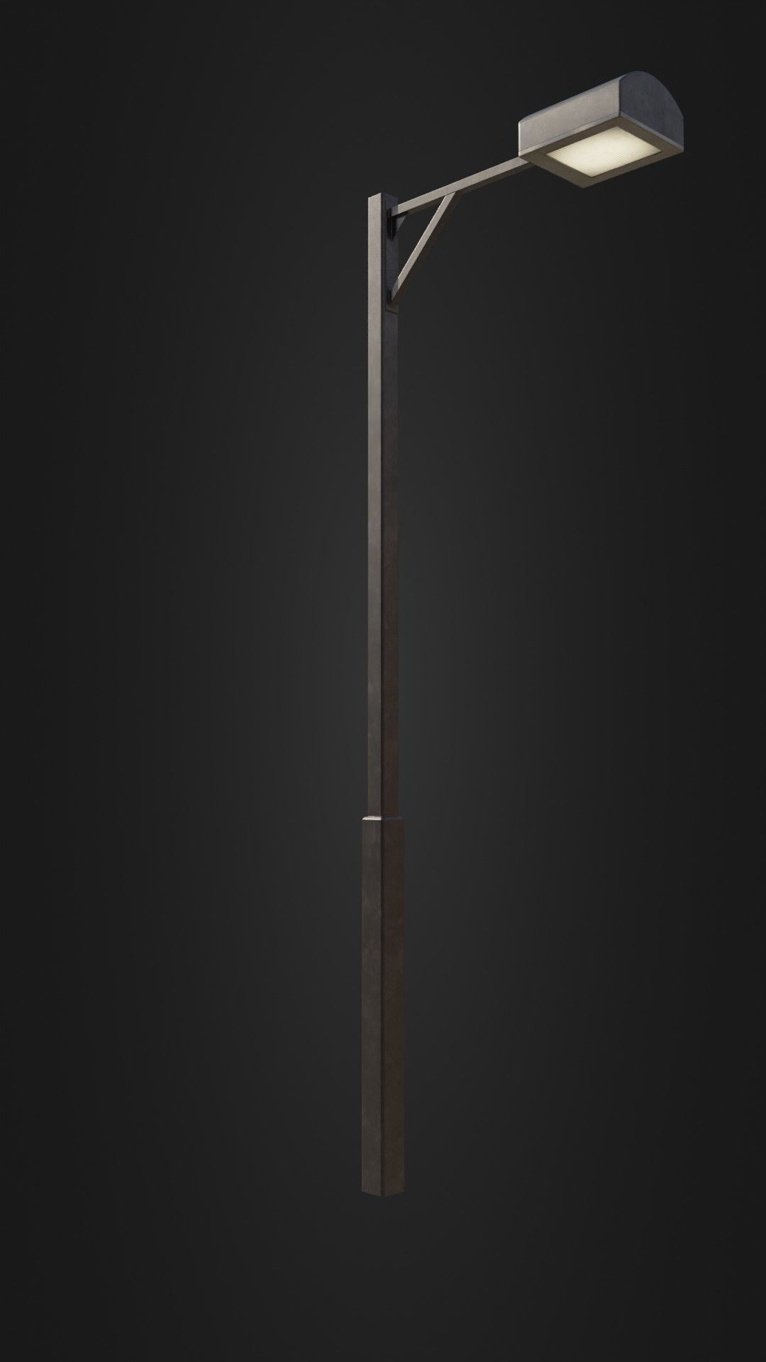Old Japanese Street Light 07 Low-poly 3D model_6