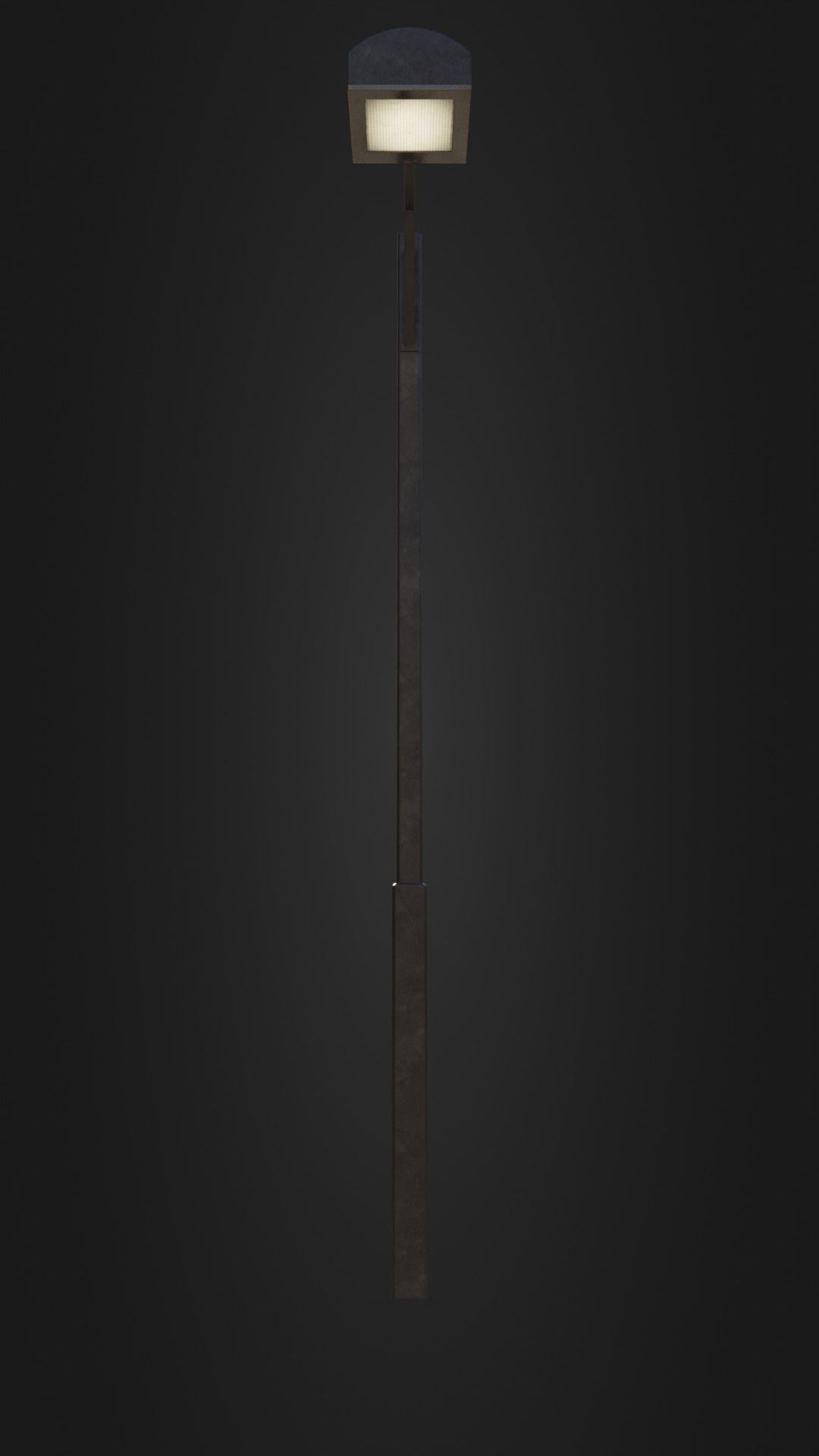 Old Japanese Street Light 07 Low-poly 3D model_1