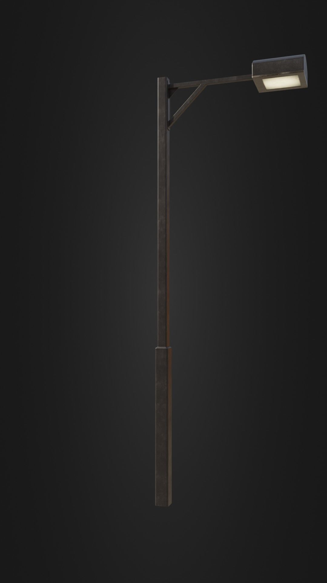 Old Japanese Street Light 07 Low-poly 3D model_9