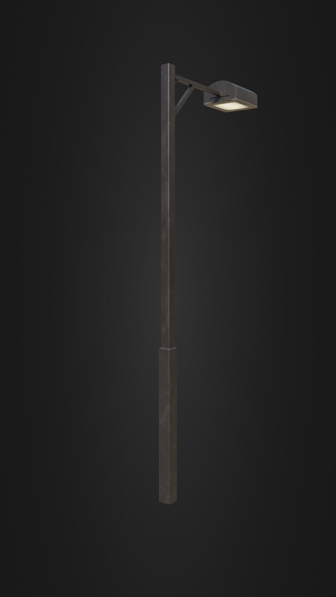 Old Japanese Street Light 07 Low-poly 3D model_17