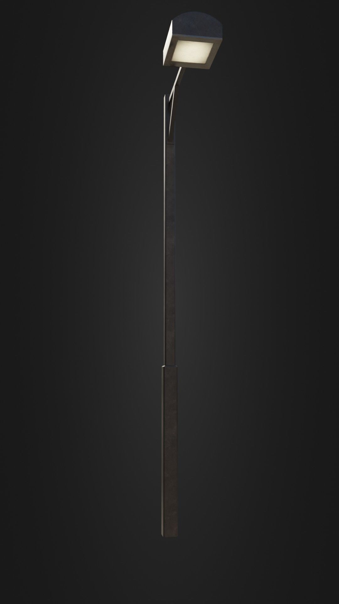 Old Japanese Street Light 07 Low-poly 3D model_2