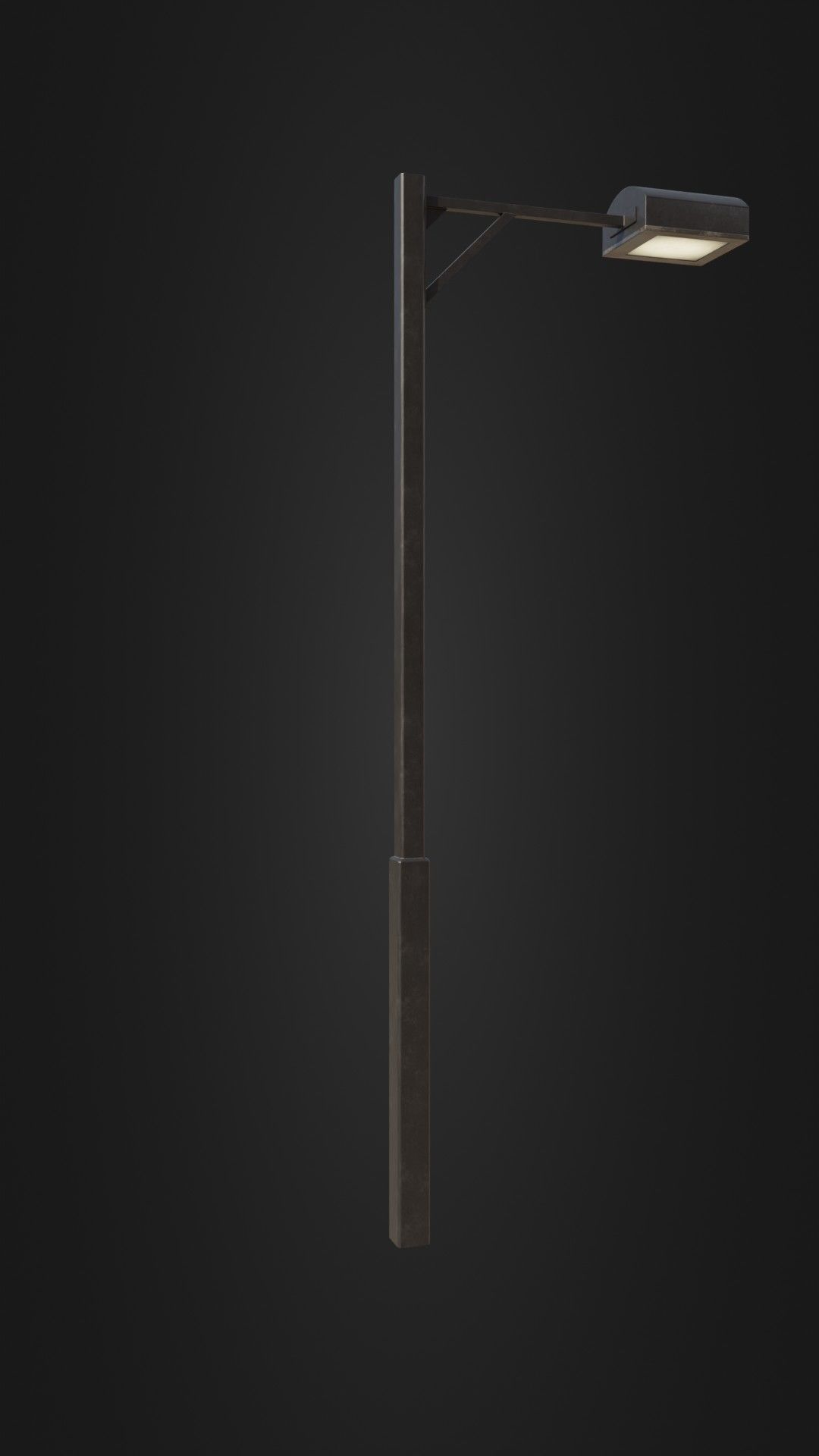 Old Japanese Street Light 07 Low-poly 3D model_13
