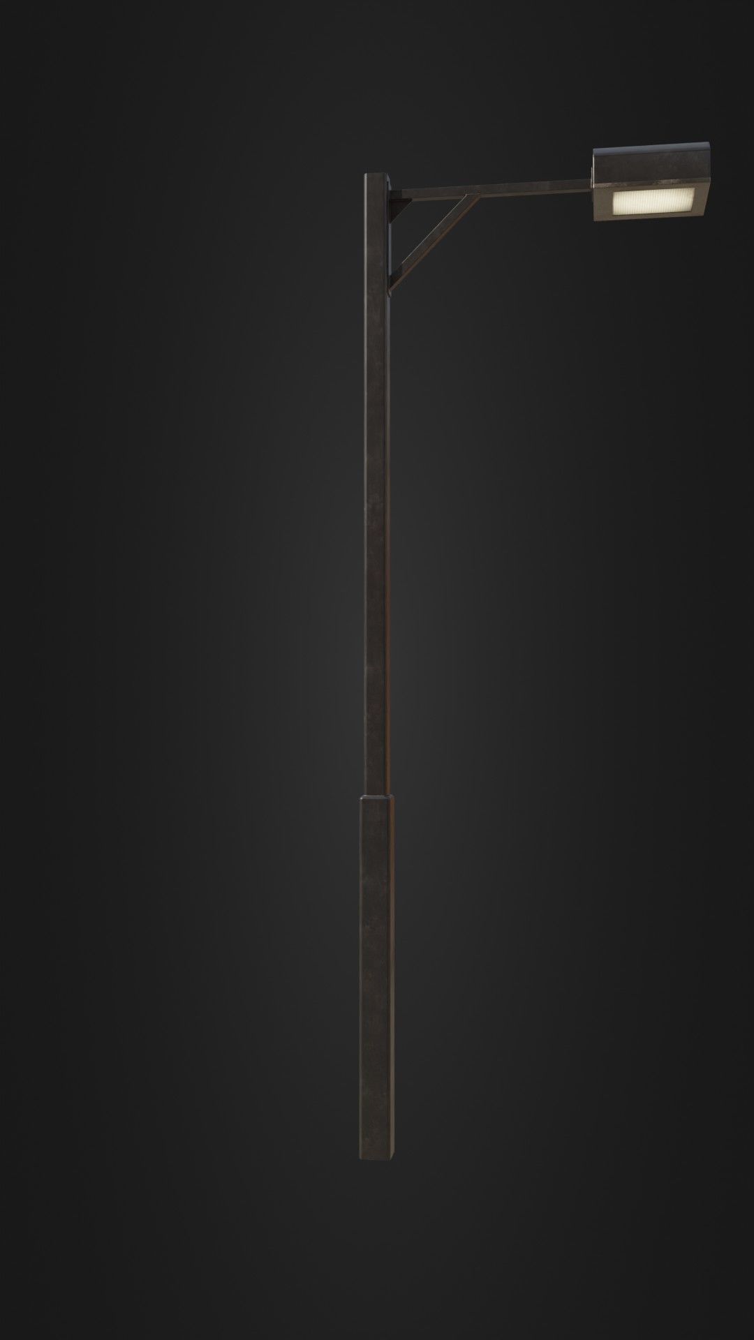 Old Japanese Street Light 07 Low-poly 3D model_10