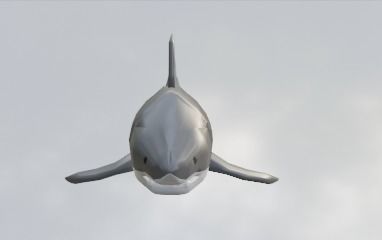 Shark Low Ploy Free low-poly 3D model_1