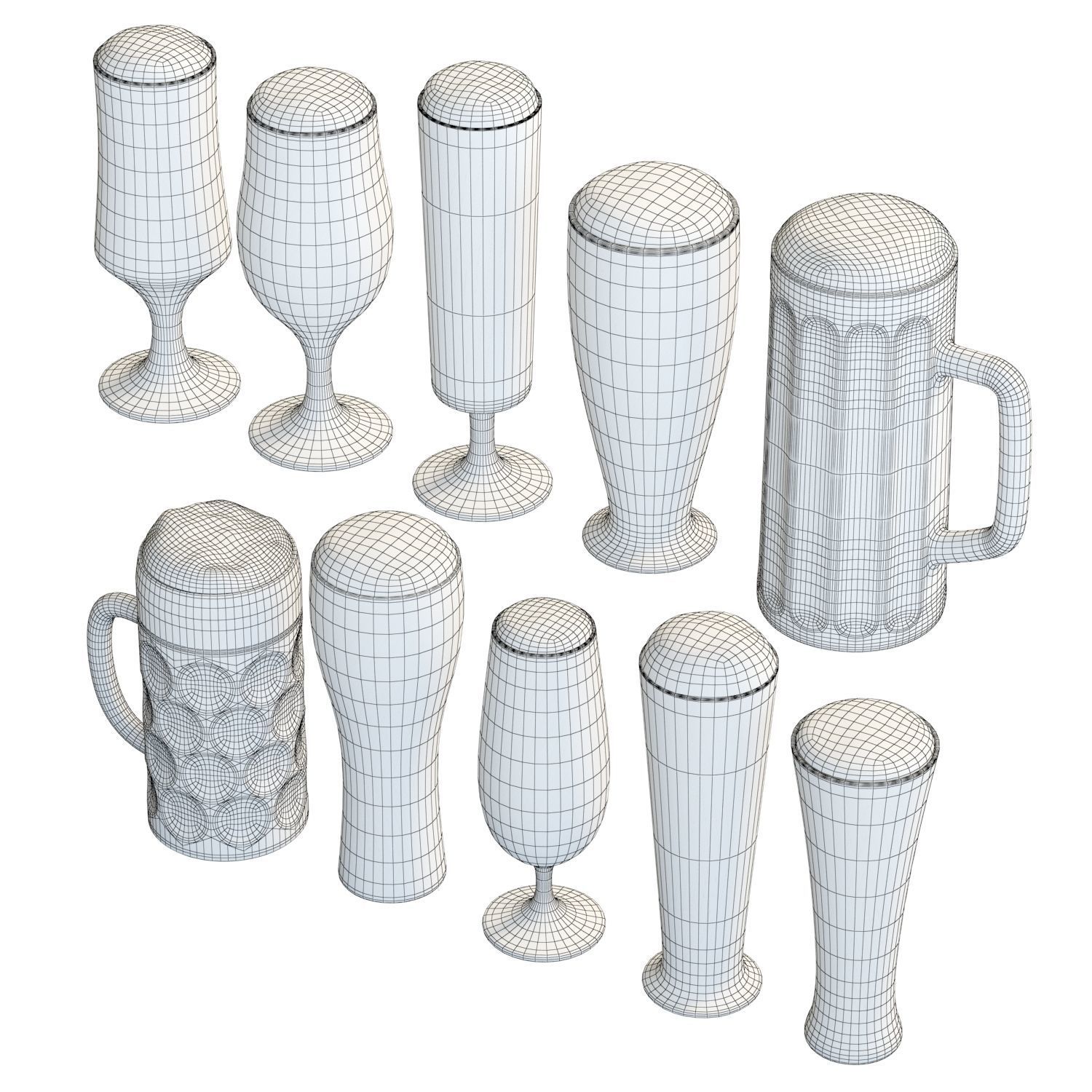 Food Set 07 - Beer Collection 01 3D model_8