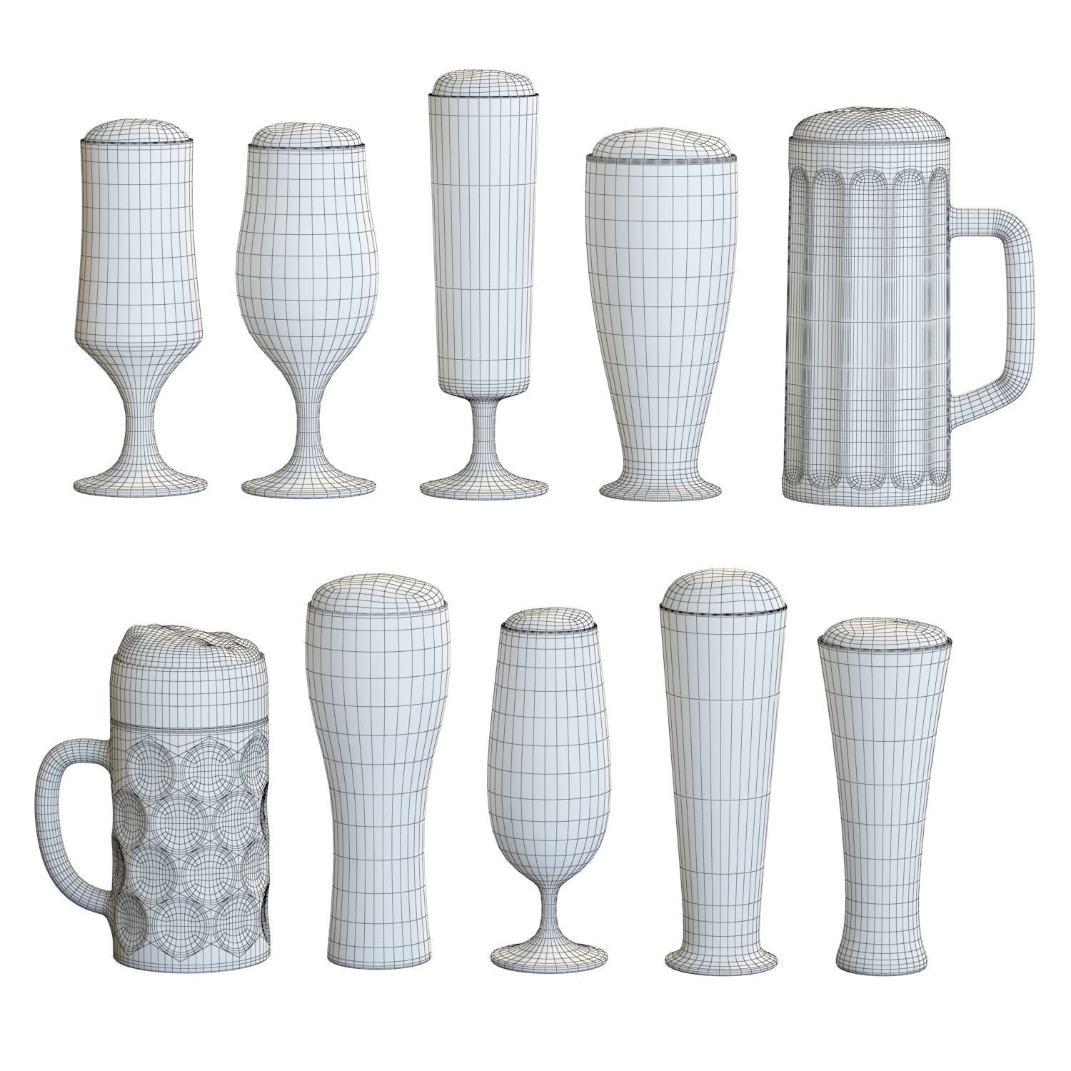 Food Set 07 - Beer Collection 01 3D model_7