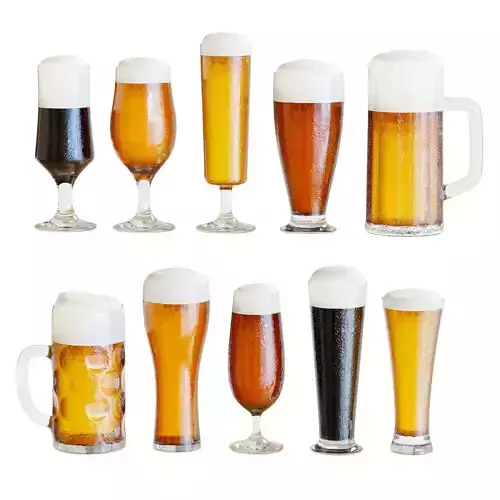 Food Set 07 - Beer Collection 01 3D model