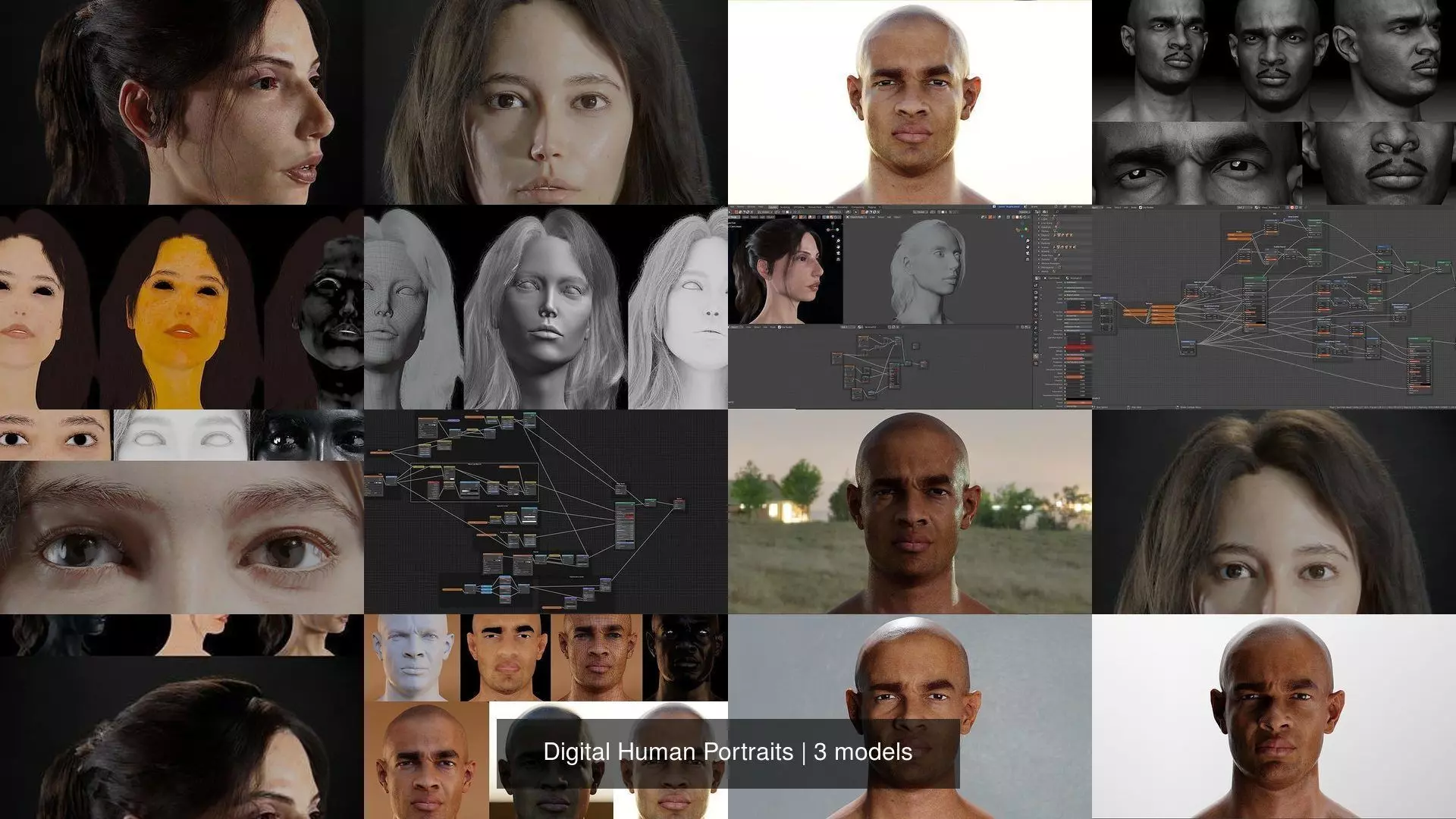 Digital Human Portraits 3D Model Collection_0