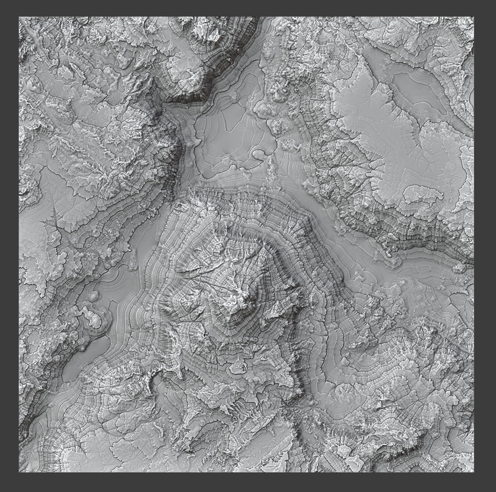 8K Detailed Cliff Landscape 3D model_5