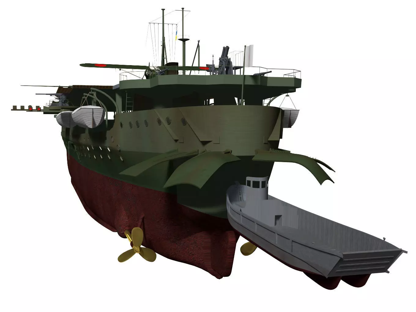 Akitsu maru 3D model_8