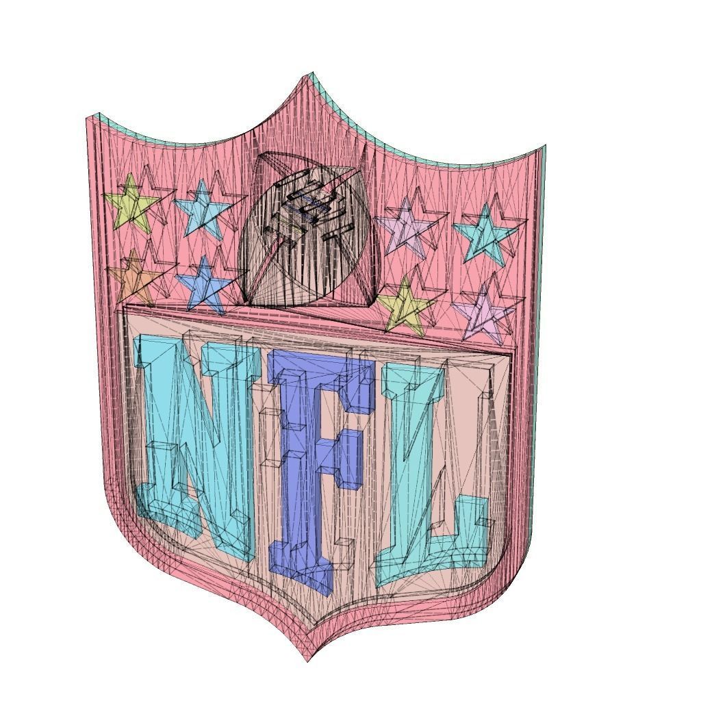 NFL 3d emblem 3D model_4