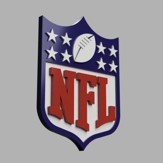 NFL 3d emblem 3D model_3
