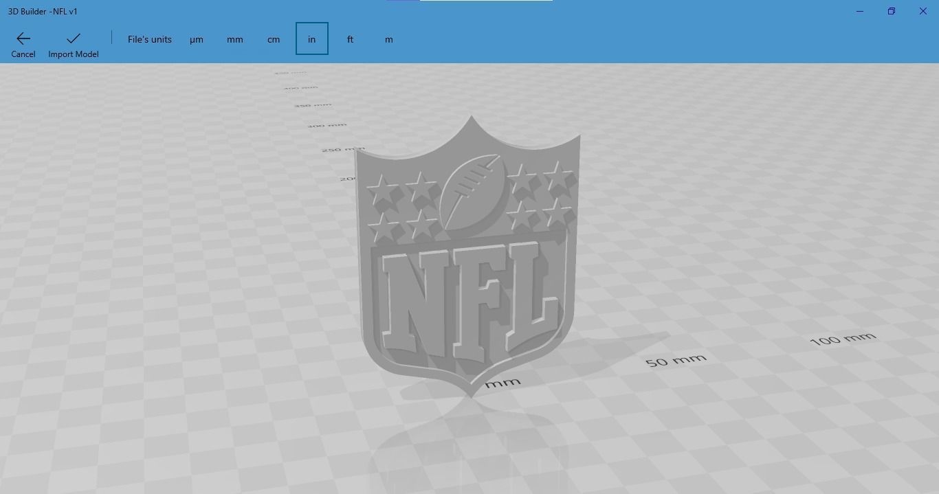 NFL 3d emblem 3D model_7