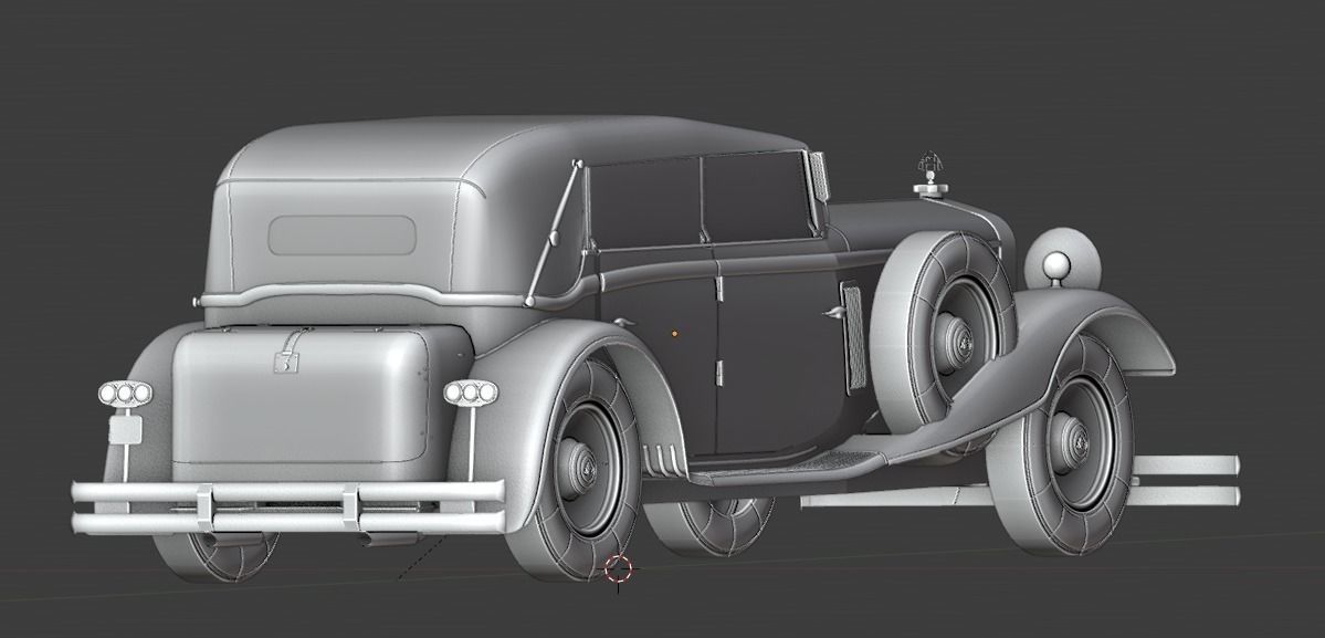 Mercedes Mayback 1930s 3D print model_26