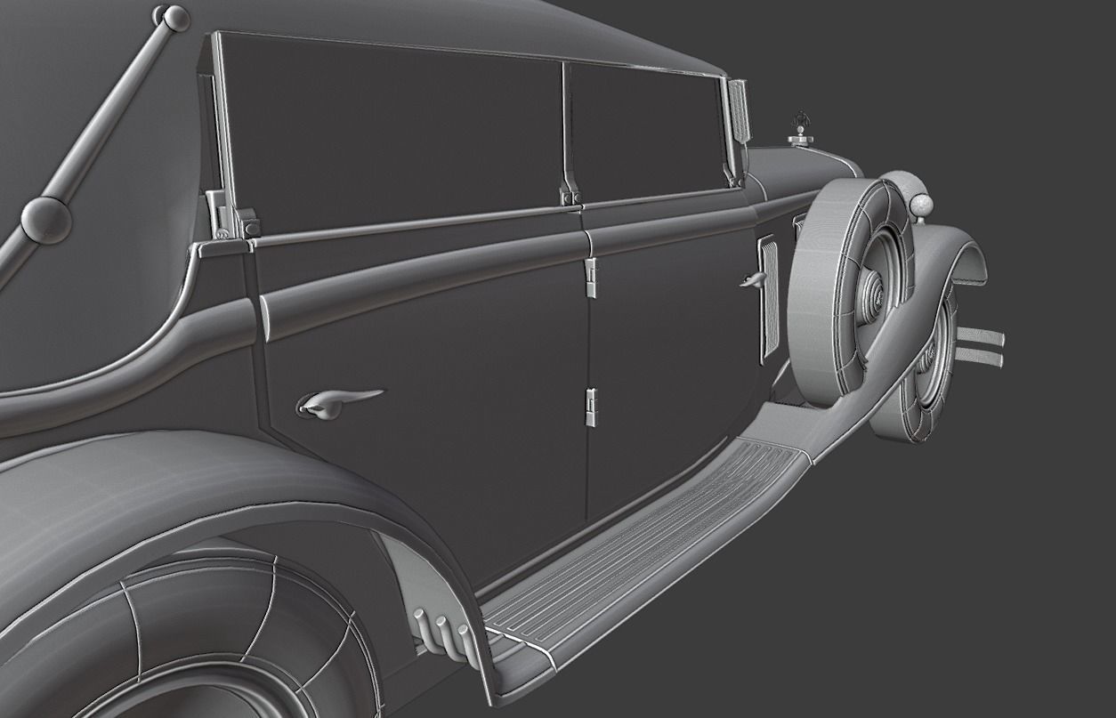 Mercedes Mayback 1930s 3D print model_23