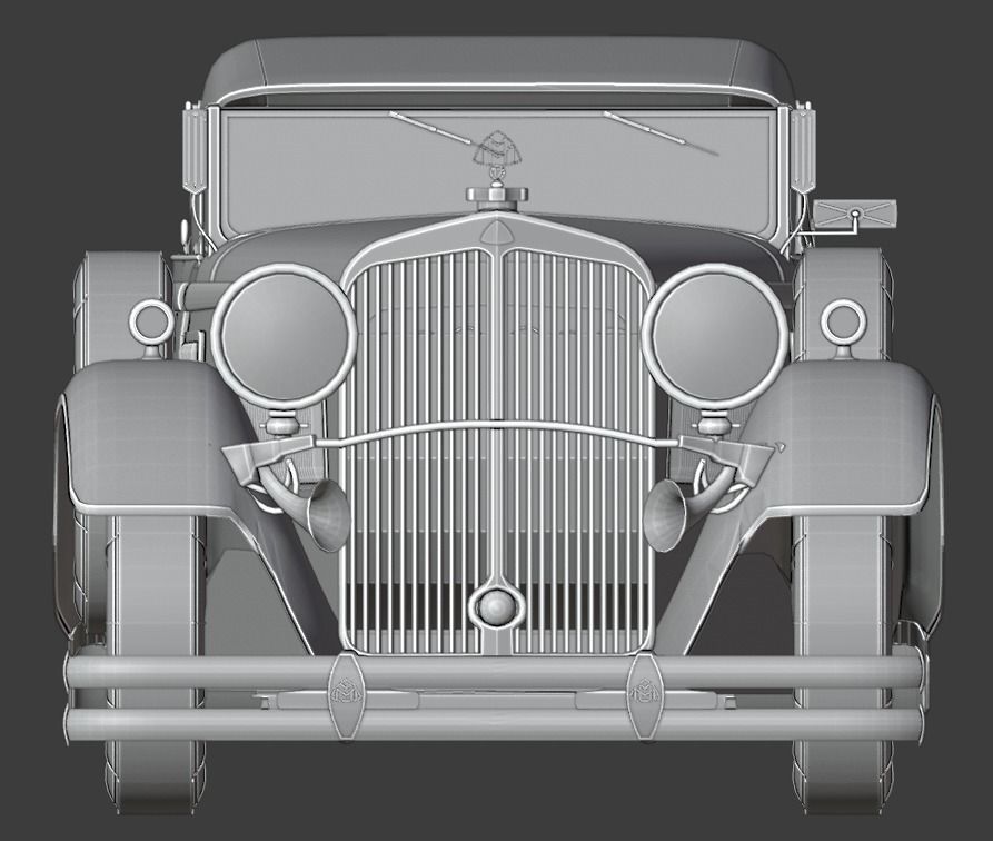 Mercedes Mayback 1930s 3D print model_25