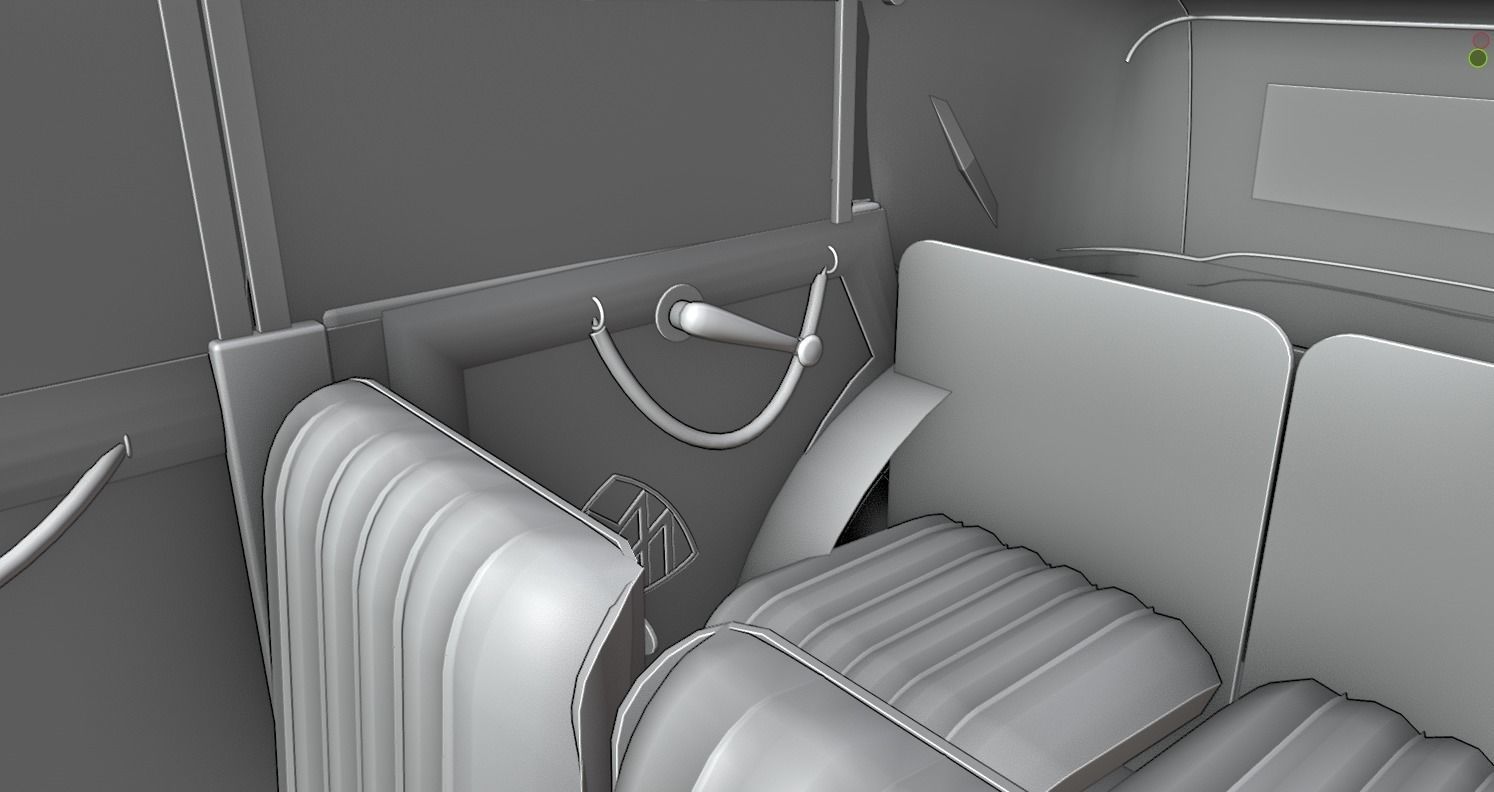 Mercedes Mayback 1930s 3D print model_8