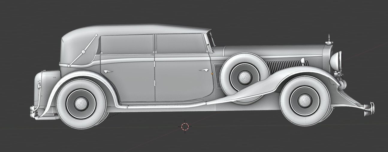 Mercedes Mayback 1930s 3D print model_27