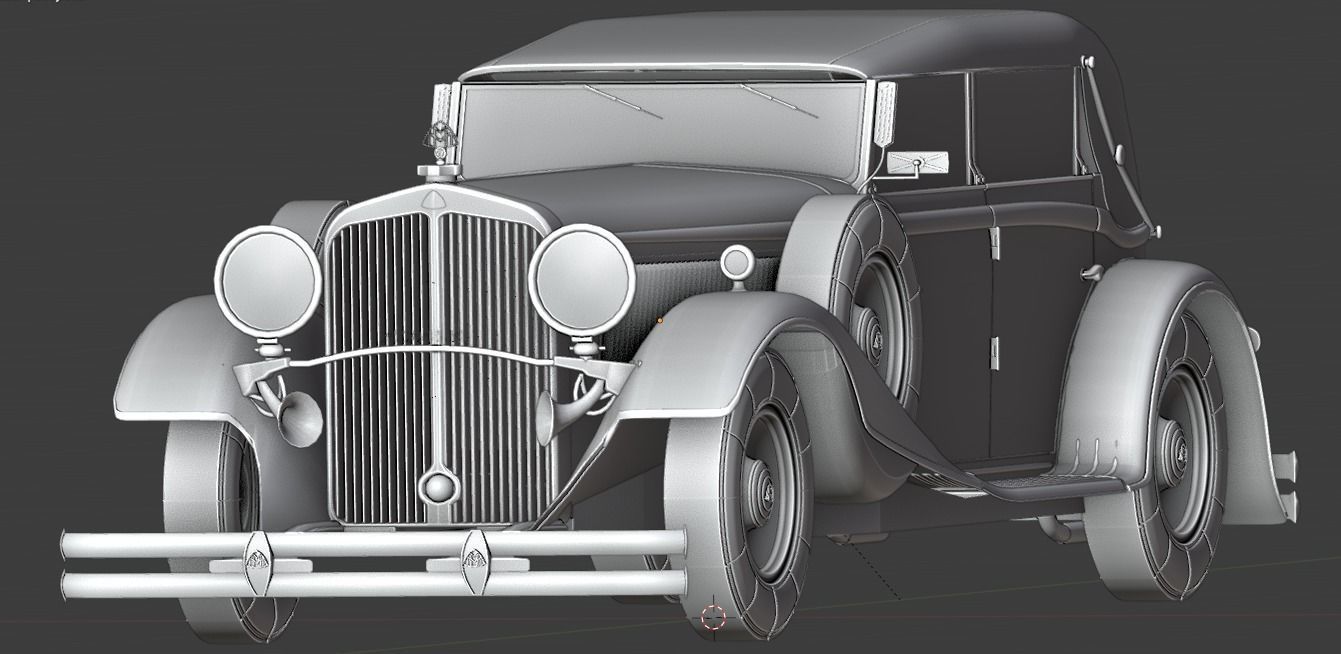 Mercedes Mayback 1930s 3D print model_31
