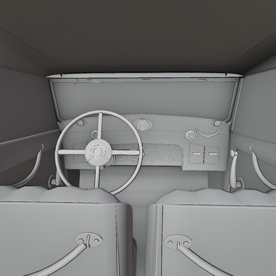 Mercedes Mayback 1930s 3D print model_7