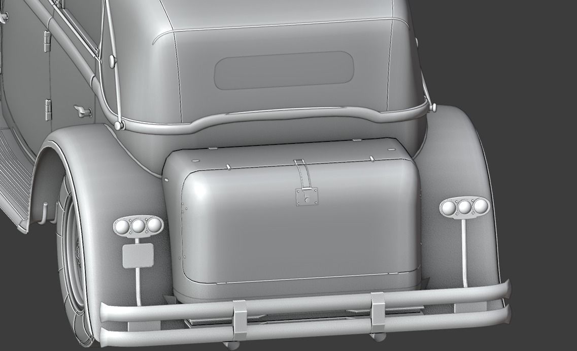 Mercedes Mayback 1930s 3D print model_16