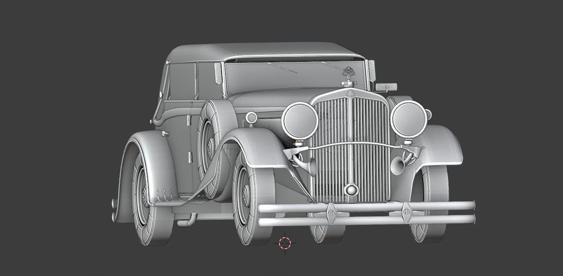 Mercedes Mayback 1930s 3D print model_29