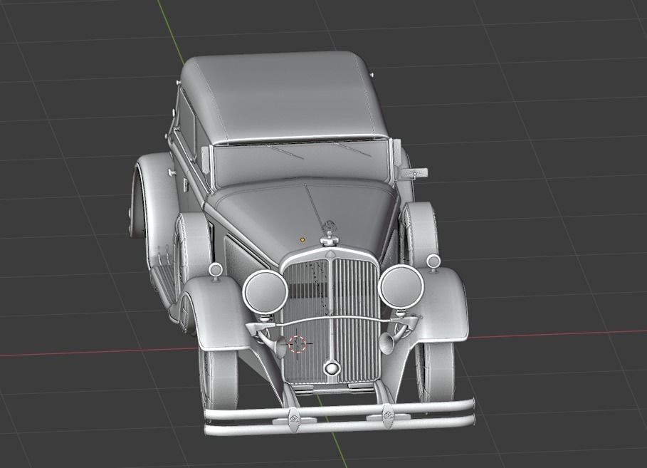 Mercedes Mayback 1930s 3D print model_30